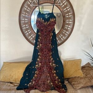 Free people morning song maxi dress L NEW